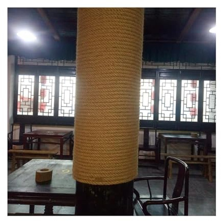 MYXJX twine, Jute Rope 22mm Heavy Duty Twisted Chandelier Hemp Rope For Garden Cat Scratch Post Gardening Decorating(22MM 20M)