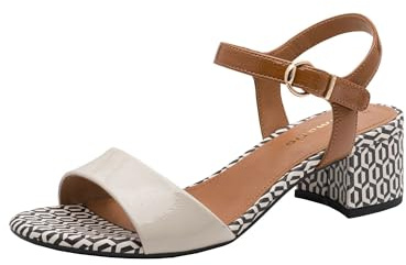 Tamaris Donna sandalo con tacco a blocco beige 41 EU