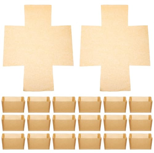 GALPADA 50 Feuilles de Papier Sulfurisé Kraft Résistant à la Chaleur pour Moules à Gâteaux et Caissettes à Toasts 450 grammes Papier Cuisson Alimentaire Pâtisserie