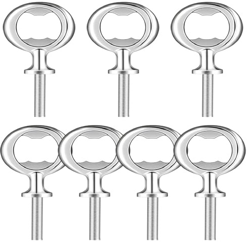 Texvora 7 abrebotellas con forma de llave para manualidades, aleación de zinc, recuerdos de boda