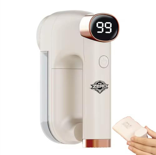 FC ZERO Levapelucchi Elettrico Ricaricabile USB con 6 Lame in Acciaio Inox, 3 Velocità, Contenitore 300ML, Rimuovi Pelucchi per Maglioni, Cappotti, Divani e Tessuti, Batteria 1200mAh, Spazzola Pulizia