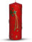 Adventskalenderkerze 1-24 Weihnachtskerzen Rot Gold 100% Handgefertigt Kalenderkerze ideal zu Deko Weihnachten