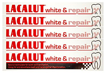 5x LACALUT white & repair Zahncreme 75 ml PZN: 04387912 Spezialzahncreme Zahnpasta