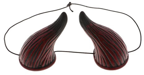 Inzopo Halloween Kostüm Ochse Stier Horn Elastisch Stirnband Teufel Halloween Unisex Fasching