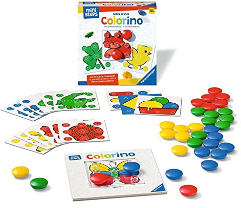 Ravensburger ministeps 4186 Mein erstes Colorino, Klassisches Steckspiel zum Farbenlernen - Spielzeug ab 18 Monaten