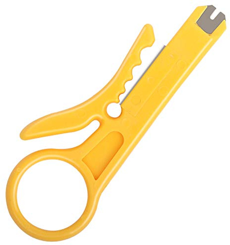 Uvital Mini Wire Stripper - Economy Network Cable Cutter, Portable Impact Punch Down Tool for RJ45/CAT5/CAT6, Telephone, Computer UTP Cable