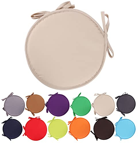 Almohadillas Coloridas para sillas para Interiores y Exteriores Cojines Redondos para Asientos Cojines para jardín y Patio para el hogar - Diámetro 30/38 cm, Funda de cojín para Muebles de Patio