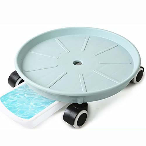 QIAOH Pflanzenroller Eckig Diameter 24cm, Rollbrett Pflanzen Eckig, Pflanzen Rollbrett, Blumenroller FüR Innenbereich AußEnbereich Garten Balkon Blumen Pflanzen, Rolluntersetzer