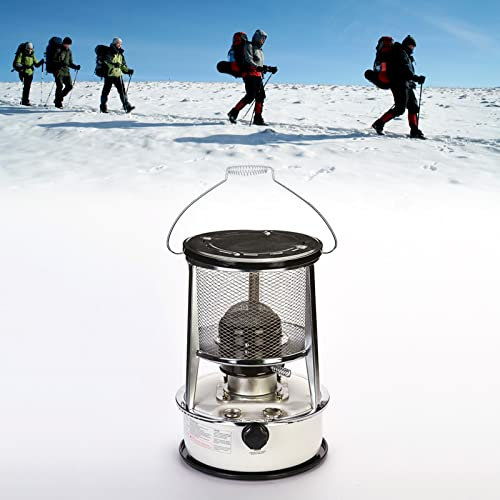 SHU Poêle de Chauffage Portable d'extérieur avec Puissance de feu réglable, Chauffage à Haut rendement sans électricité, cuisinière de Camping multifonctionnelle (Color : White Color)