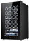 Cecotec Vinoteca 24 Botellas GrandSommelier 24000 Black. Compresor Silencioso, 5-18ºC, Control Táctil, Luz LED, Puerta Negra, Estantes Inox, Eficiencia Energética Clase G