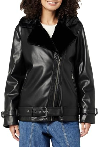 The Drop Women's Cavalla Vegan Leather Moto Jacket