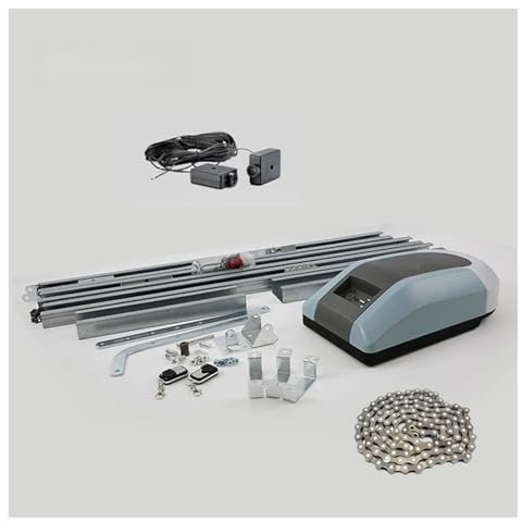 Kit d'ouverture de portail coulissant, Ouvre-porte de Garage robuste porte d'opérateur 1000N 200W moteur électrique à rouleau de chaîne for porte de Garage de 15 mètres carrés pour familles, petites c
