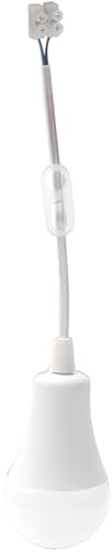ChiliTec Baustellenlampe 10 Stück 15cm Kabel 12W 1130lm 4000K | Maler Renovier Lampe, Mit Kabelanschluss, Neutralweiß