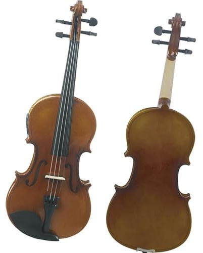 Erwachsenen geige Anfänger 4/4 Elektrische Akustikvioline Retro Mit Etui Und Bogen