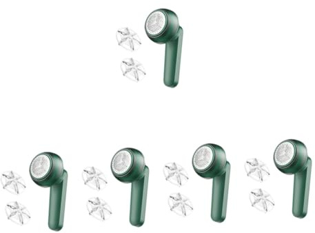 Healeved 5sets Rimuovi Pelucchi Elettrico Ricaricabile Levapelucchi Portatile Con Design Ergonomico Per Rimuovere Lanugine e Pallini Da Tessuti Usb Ricaricabile Con Testine Di Ricambio