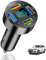 Chargeur Allume Cigare USB Rapide, Chargeur USB de Voiture 66W, USBA Allume Cigare Charge Rapide, avec Voltmètre LED pour iPhone, iPad, Samsung, Smartphones, Tablettes (4 Ports)