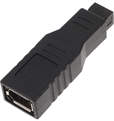 Angoily 1394 Adapter 6pin Female to 9pin Male Data Transfer Cable for Laptops and Computers Compatible Fw400 and Fw800 Devices