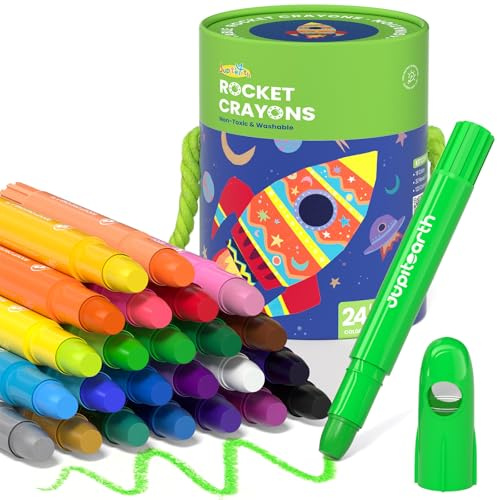 JUPITEARTH Crayones Twistable Rocket (24)