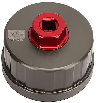 Oljefilternyckel foryota Camryndracoma 4Runner RAV4, 64,3 mm 14 flöjtfilter Oljefilterlock Skiftnyckelhylsa