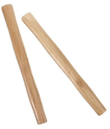 FONDOTIN Manche De Marteau En Bois 2 Pcs Pour Remplacement D’accessoire Marteau, Poignée Octogonale Ergonomique 1000 G, Usage Menuiserie Et Camping, Facile à Installer, Surface Lisse Solide