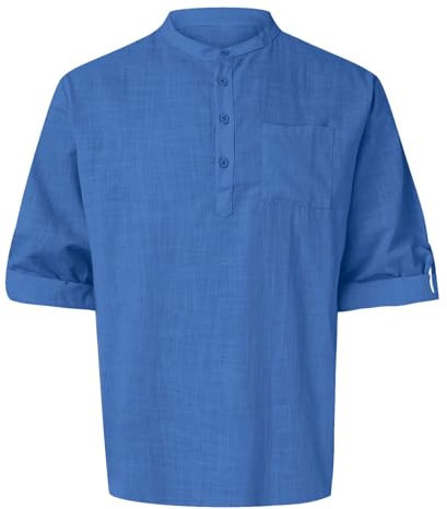Maglietta Uomo Maniche Lunghe da Line Corte Vintage Elasticizzata Profondo Contenitiva Nonno Giromanica Lana Originali Coppia Asimmetrica Simpatica Semplice Tutta Prezzi Ciniglia Tee