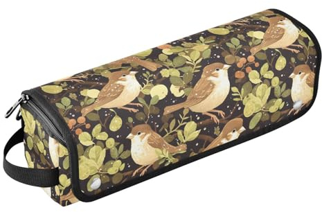 Sparrow Birds 2-in-1-Haar-Werkzeug-Organizer mit herausnehmbarer hitzebeständiger Matte, abnehmbarer Haarstyling-Zubehör-Organizer für Glätteisen, heiße Werkzeuge und Haarpflege-Zubehör, Reisetasche