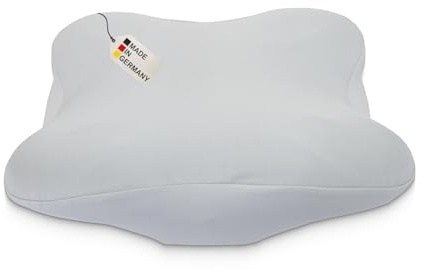 DUKAL | Bezug für Derila (Ergo) Memory Foam Kopfkissen | 36 x 54 cm | aus hochwertigem DOPPEL-Jersey | 100% Baumwolle | Farbe: grau