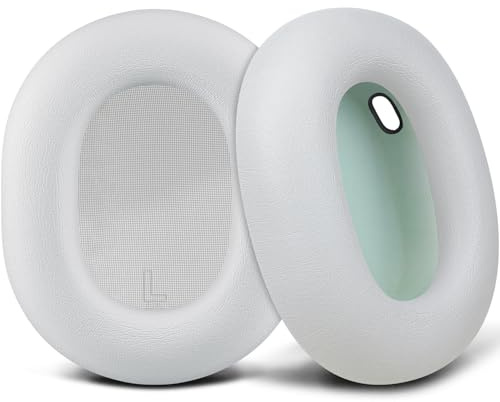 SOULWIT Ersättning Öronkuddar för Sonos Ace trådlösa Hörlurar, Earpads Öronkudde med Mjukt Proteinläder, Skum med hög densitet - Vit