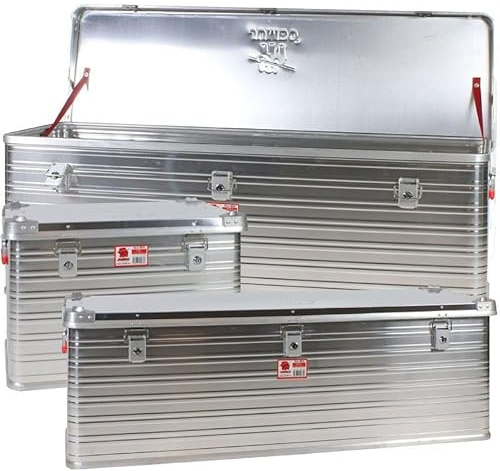 Jumbo Alluminium Transport-Box Alu 91 Liter ALU91 L 782 x B 350 x H 379 mm Kiste Truhe Lager-Box Alubox