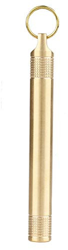 Demeras Sealed Brass Pill Holder Compartment Cigarette Toothpick Medicine Container Organizer Pill Capsule Case