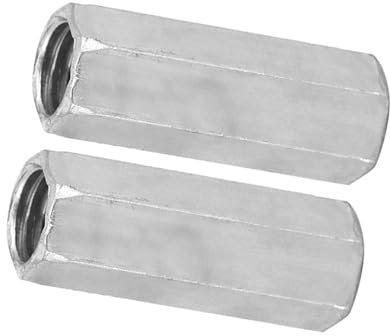 10pcs M8 Hex Nut Carbon Steel Threaded Standoff Screw Fasteners Hexagonal Sleeve Nut Long Rod Nut (M8*28)