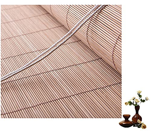 Retro Carbonization Natural Schilf Vorhang,Bambus Raffrollo BambusRolloRollofür,WohnzimmerSchlafzimmerSichtschutz,antiseptisch ,Rollo Natur Sichtschutz Länge Bambus-Rollo ( Size : 100x250cm/39x99in )