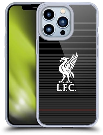Head Case Designs Offizielle Liverpool Football Club Kit Weiss Und Schwarz Liver Bird Soft Gel Handyhülle Hülle kompatibel mit Apple iPhone 13 Pro