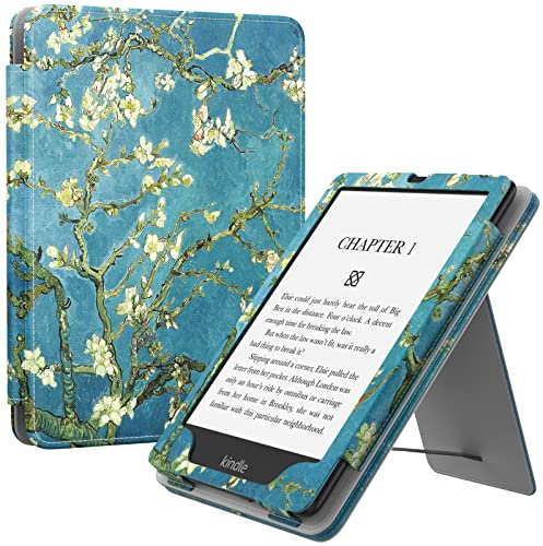 MoKo Hülle für 7/6,8 Kindle Paperwhite 12./11. Gen. 2024/2021 | für Signature Edition (2024), Schlanke PU-Schutzhülle mit Auto Schlaf/Wach