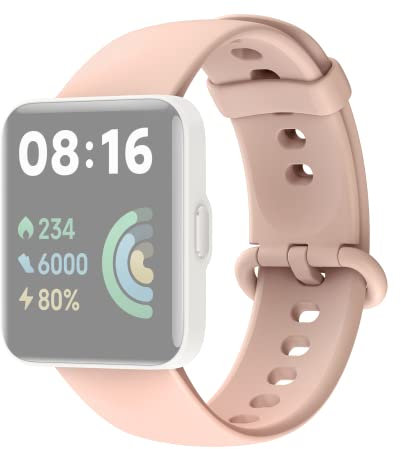 Xiaomi Redmi Watch 2 Lite Strap (Rosa), Cinturino in TPU Originale Redmi Watch 2 Lite, Rosa, Versione Italiana