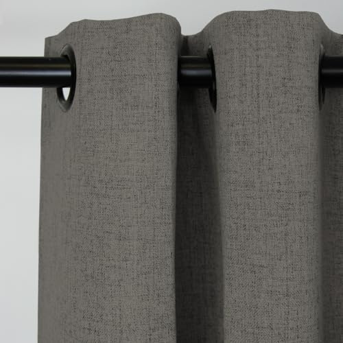 Moondream DecibelControl™ 3-in-1 Soundproof Curtain | Noise Reduction | Thermal Insulation | 100% Blackout | Patented Technology | Made in Europe | Grommet | 52 W x 108 L | Grey - Taupe MC740