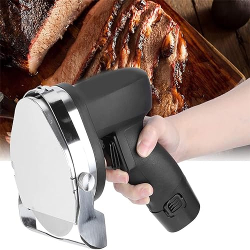 Weyot Coltello Elettrico per Kebab, Coltello Professionale Senza Fili Doner Kebab, Coltello Portatile per Tagliare Il Kebab a fette, Black Cordless