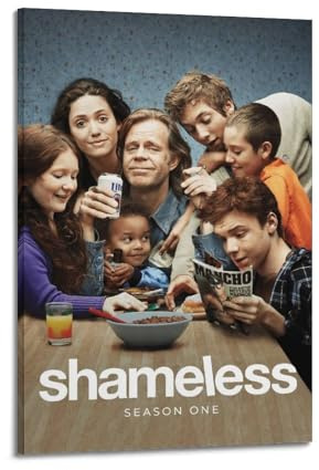 szzmyo Shameless TV-Serie Poster Deko Malerei Moderne Ästhetische Leinwand Poster Schlafzimmer Kunst Wohnzimmer Deko Poster 60x90cm Rahmenstil