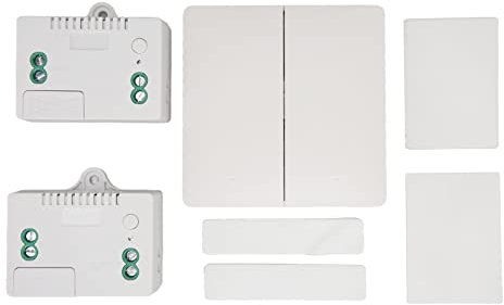 Kit de Receptor y Interruptor de Luz Inalámbrico, con Placa de Pared, 656.0 Pies para Exteriores / 164.0 Pies para Interiores, para Luces de Techo, Lámparas, Accesorios de