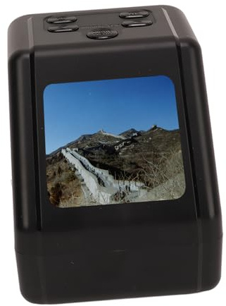 Scanner de film avec écran de 2 pouces de 64 Go de la carte mémoire Scanner de diapositives pour 135 126 110 Super NOENN8MM négatifs en noir