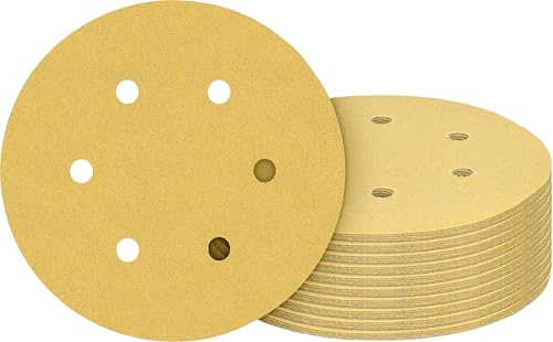 Bosch 50x EXPERT C470 Schleifpapier-Set mit 6 Löchern (für Farbe auf Holz, Ø 150 mm, Körnung 10 x 60, 10 x 80, 10 x 120, 10 x 180, 10 x 240, Professional Zubehör Exzenterschleifer, Exzenterschleifer)