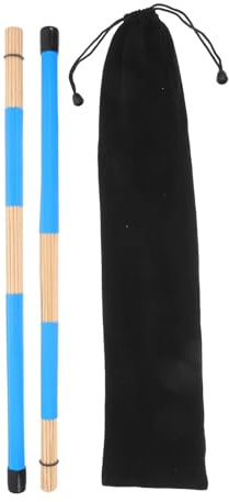 ERINGOGO Baquetas de Percusión de Bambú 19 Varillas, Diseño Compacto y Ligero, Ideales para Jazz y Diversos Tipos de Tambores, Paquete para Músicos Profesionales