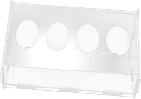 CIYODO Acryl-futtertrog Für Hühner Und Vögel Großer Futterspeicher Wetterbeständig Und Praktisch Geeignet Für Küken Tauben Kanarienvögel Und Sittiche Einfacher Futterspender Für Geflügel