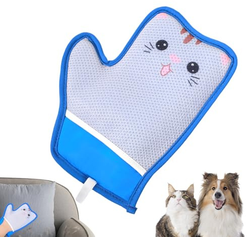 Katzenhaar Handschuh | Haustierhaar Handschuh - Weiche Reinigungs-Pads Mit Schaberfunktion Für Fellpflege, Teppiche Und Kleidung