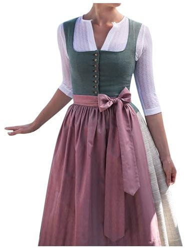 Damen Dirndl Trachtenkleid Rock 50cm Dirndlschürze Blau Große Größen Gr 54 Trachten Schuhe