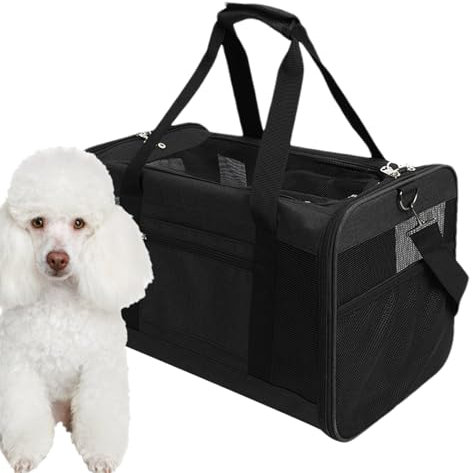 Uhngw Hundetransporttasche Für Reisen,Faltbare Hundetransporttasche | Atmungsaktiver Haustier Rucksack Für Outdoor Camping Park Picknick Gartenausflüge Und Reisen