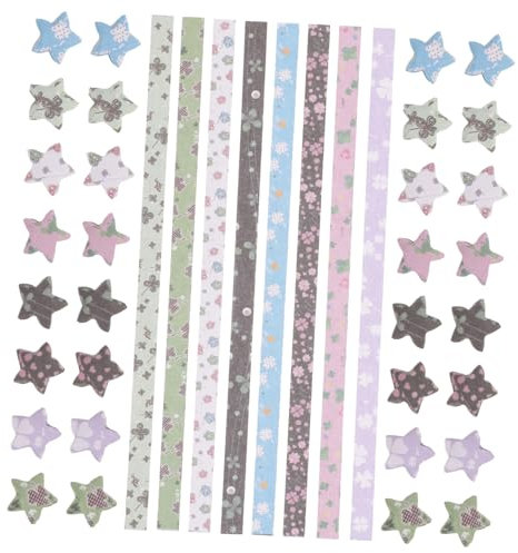 DOITOOL 540stücke Stern Papier Streifen Origami Falten Papier Diy Handwerk Streifen Origami