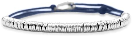 Nato Cuff - 925 silverringar med dubbla varv - paracord - handgjort i Frankrike - justerbart - smycke för män eller kvinnor, Taille unique, Nylon