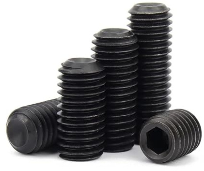 Feingewinde 304 Edelstahl Schwarz 12,9 Stahl Innensechskant Innensechskant Ringschneide Madenschraube Gewindestift M3 M4 M5 M6 M7 M8 M10 M12(12.9 steel,10pcs M10x1x10)