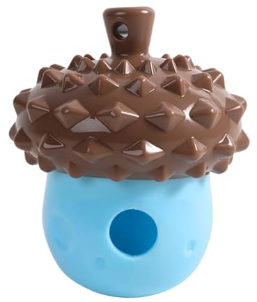 Genérico Treat Dispensing Toys, Interactive Slow Feeder, Rubber Squeak Chew, Tough Puzzle Feeder, Food Reward Training Toy for Teething Chew Mental Stimulation Enrichment Boredom Play